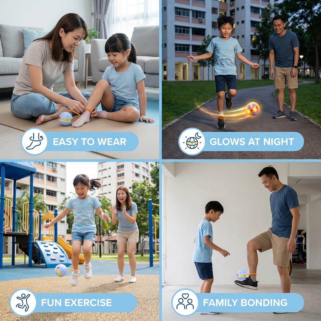 LED Ankle Skip Ball – Interactive Jumping Toy for Kids