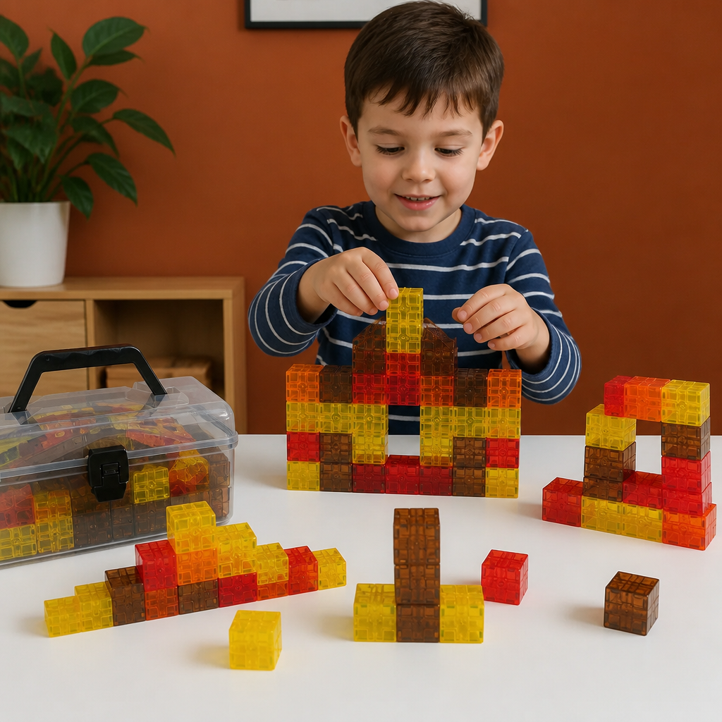 Montessori Cube Building Block Set for Kids
