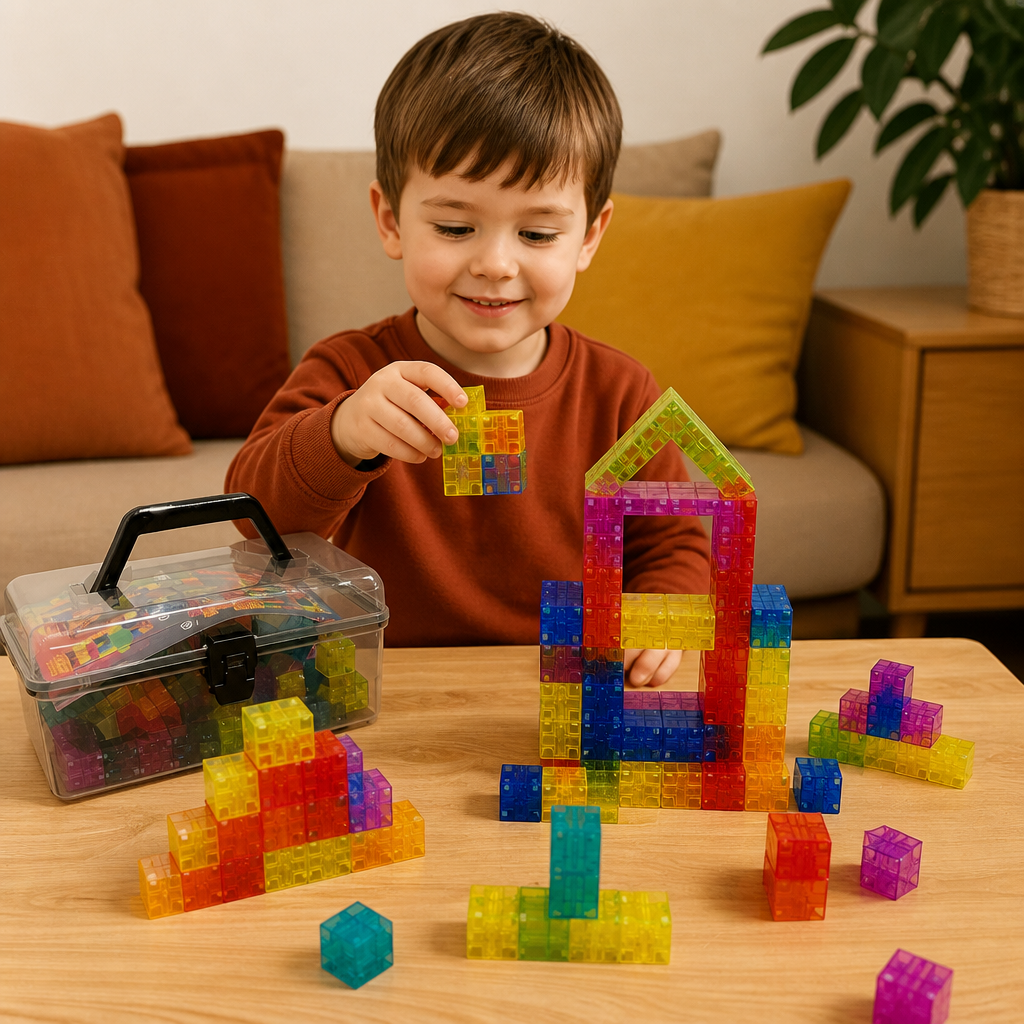 Montessori Cube Building Block Set for Kids