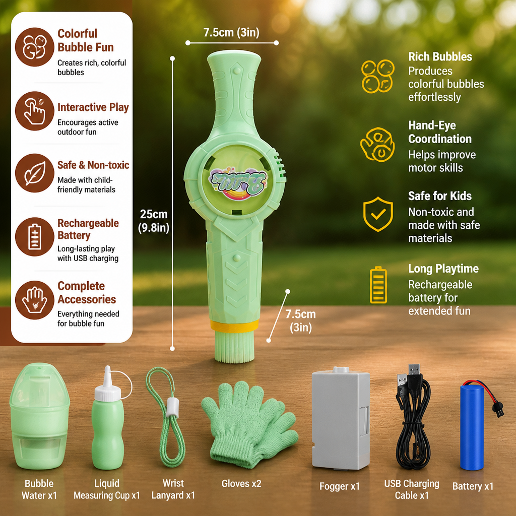 Interactive Bubble Ball Racket Toy for Kids