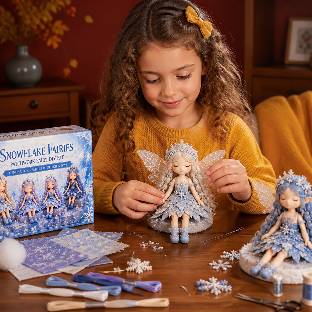 Fairy DIY Sewing Kit for Kids – Make Enchanting Fairy Dolls with Fabric, Accessories & Instructions
