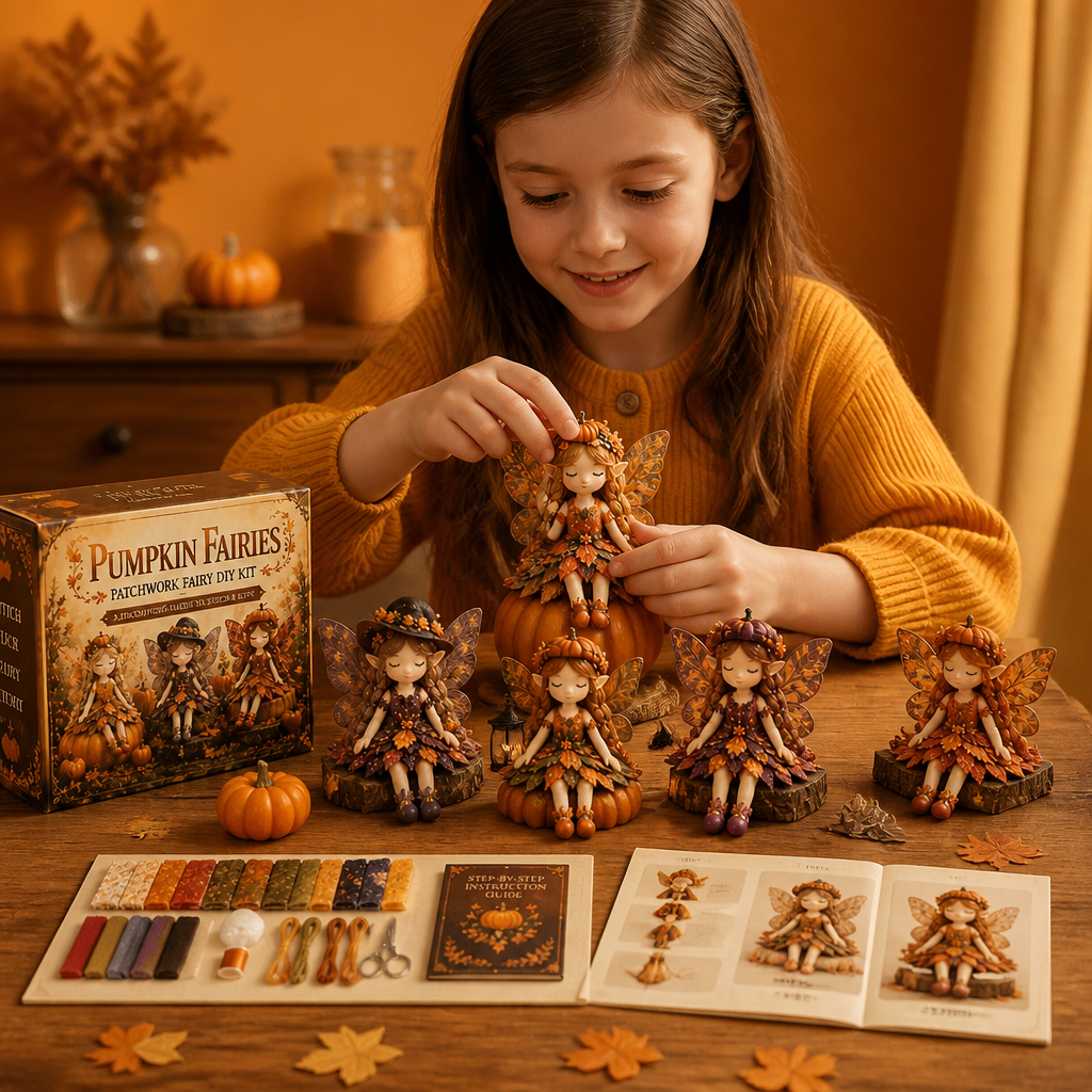 Fairy DIY Sewing Kit for Kids – Make Enchanting Fairy Dolls with Fabric, Accessories & Instructions