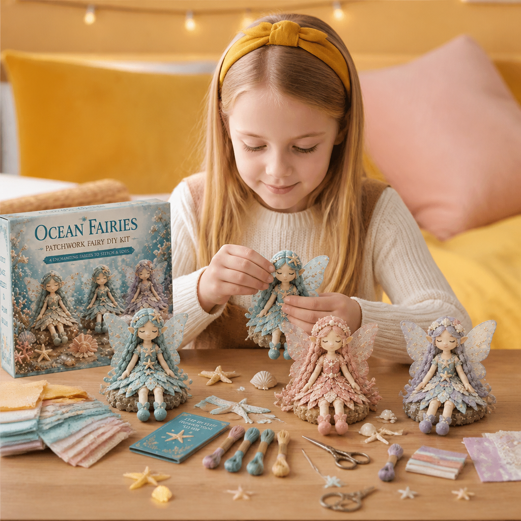 Fairy DIY Sewing Kit for Kids – Make Enchanting Fairy Dolls with Fabric, Accessories & Instructions
