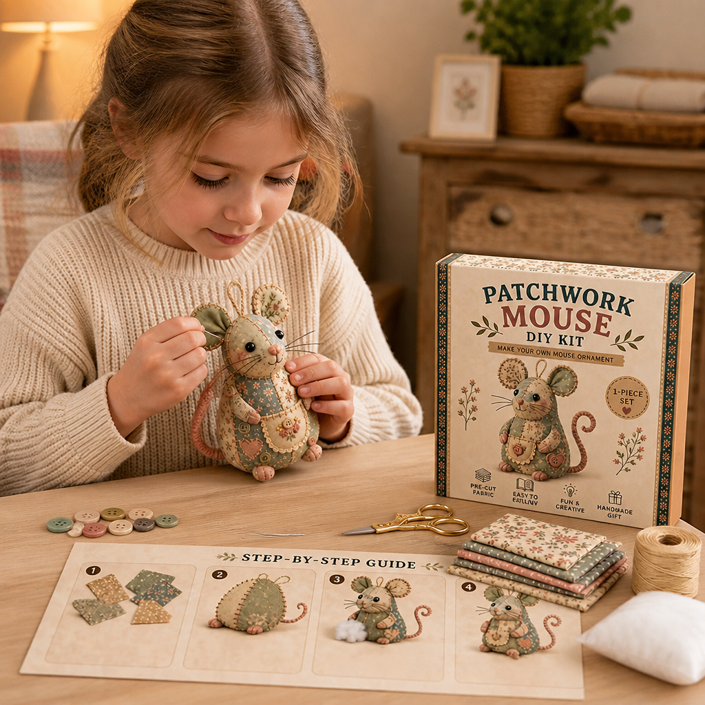DIY Animal Sewing Kit – Handmade Fabric Ornament Craft Set
