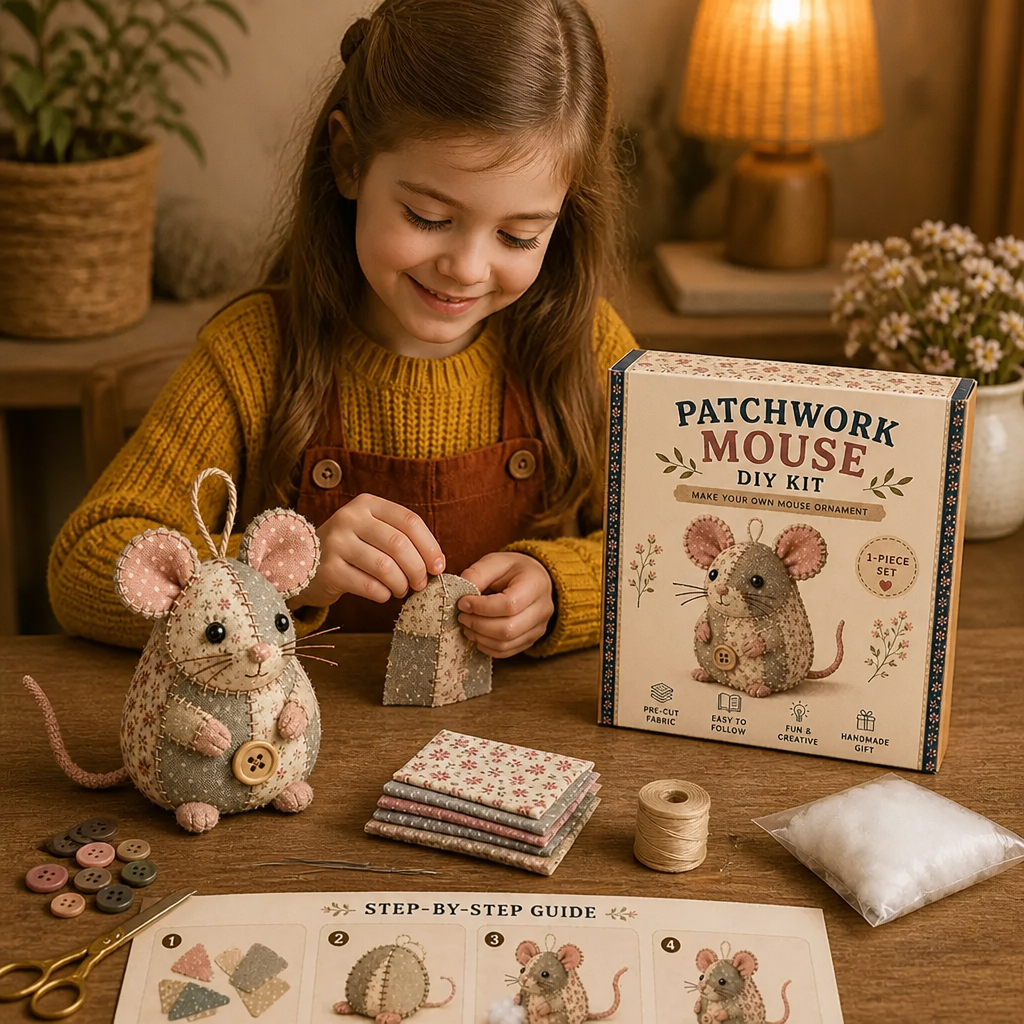 DIY Animal Sewing Kit – Handmade Fabric Ornament Craft Set