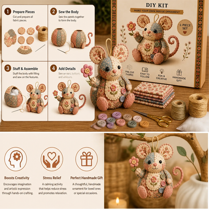 DIY Animal Sewing Kit – Handmade Fabric Ornament Craft Set
