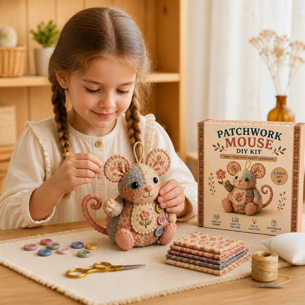 DIY Animal Sewing Kit – Handmade Fabric Ornament Craft Set
