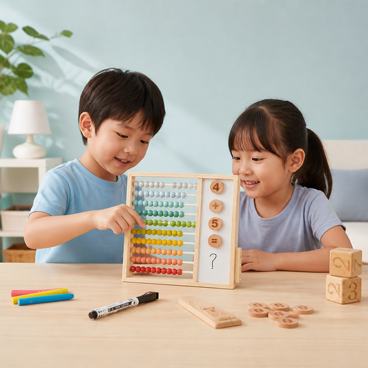Magnetic Wooden Abacus for Kids – Educational Toy with Numbers and Colors