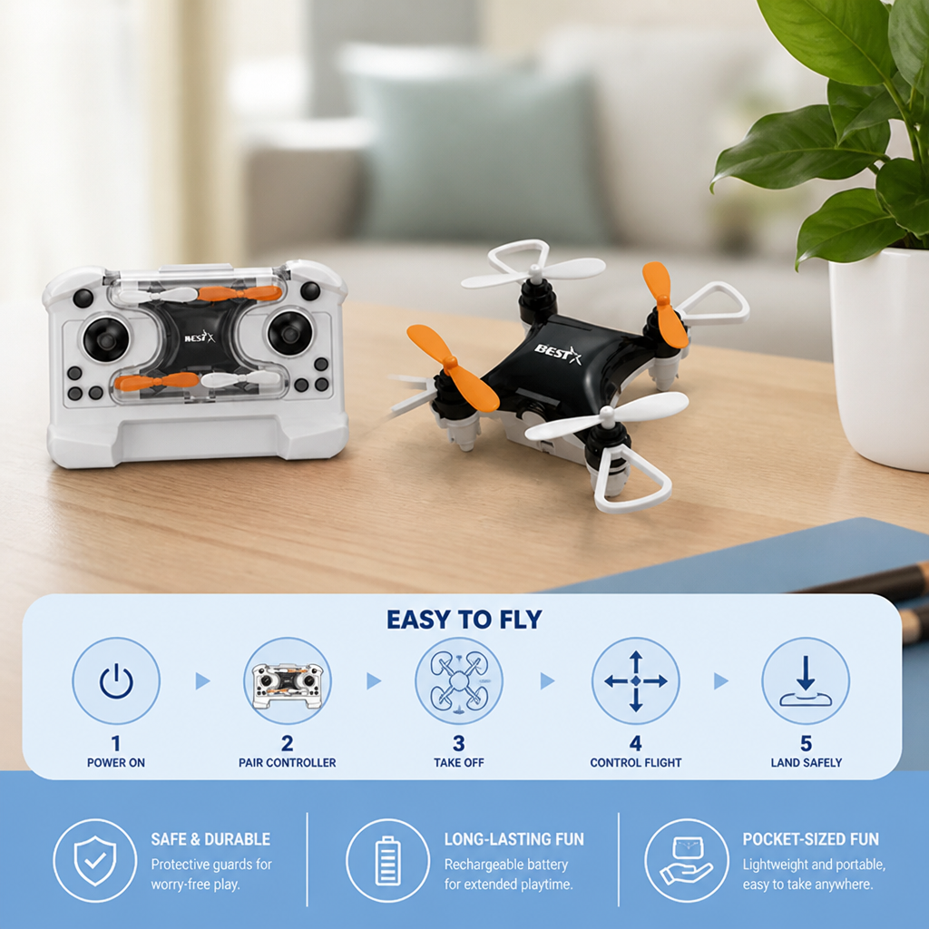 Mini Drone – RC Stunt Flyer for Kids