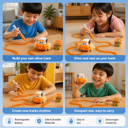 Magic Slime Race Track Set – DIY Electric Car Adventure