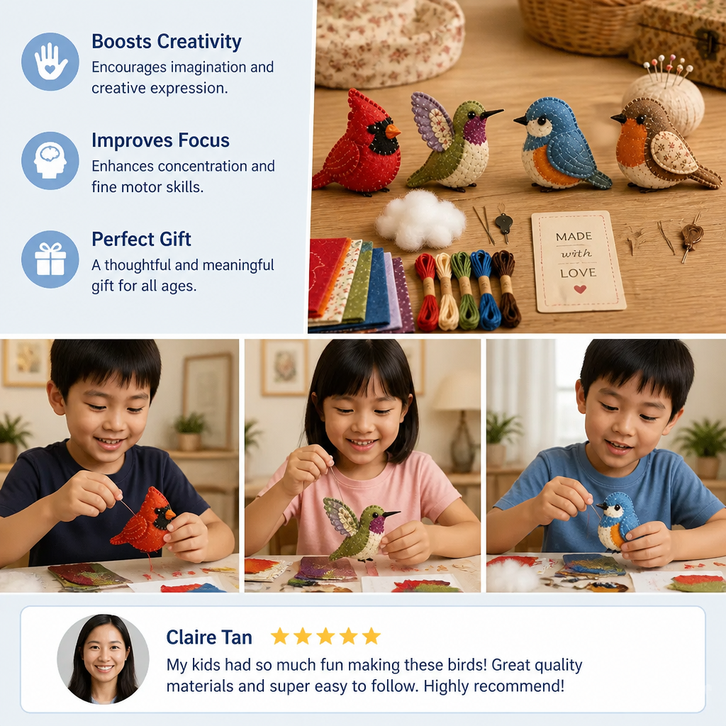 DIY Plush Sewing Kit – Make Your Own Cute Character