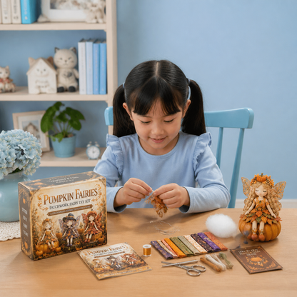 Fairy DIY Sewing Kit for Kids – Make Enchanting Fairy Dolls with Fabric, Accessories & Instructions