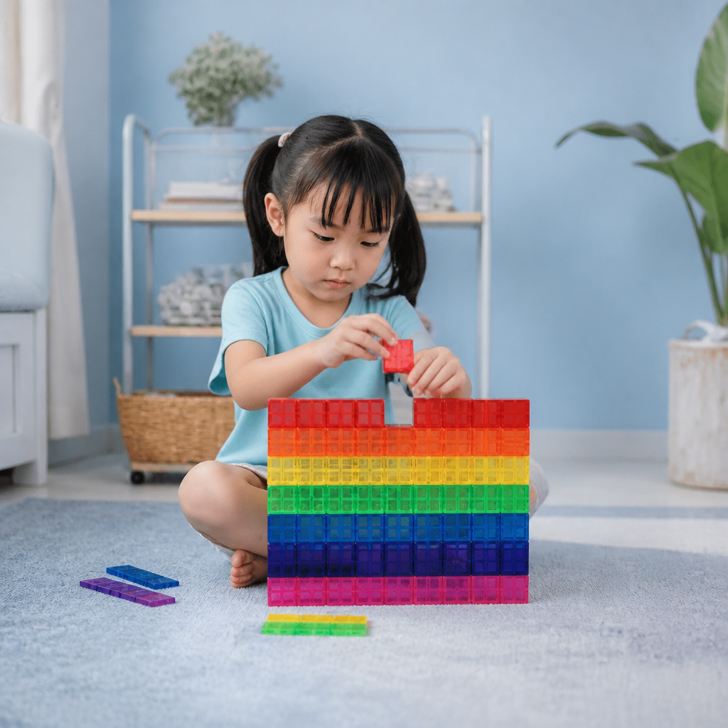 Montessori Cube Building Block Set for Kids