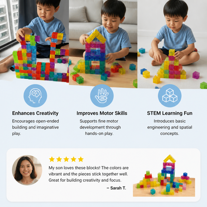 Montessori Cube Building Block Set for Kids