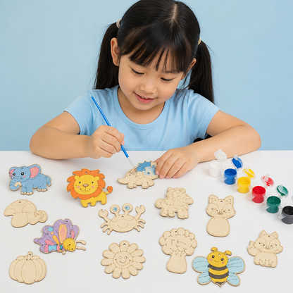 DIY Wooden Paint & Play Craft Kit for Kids
