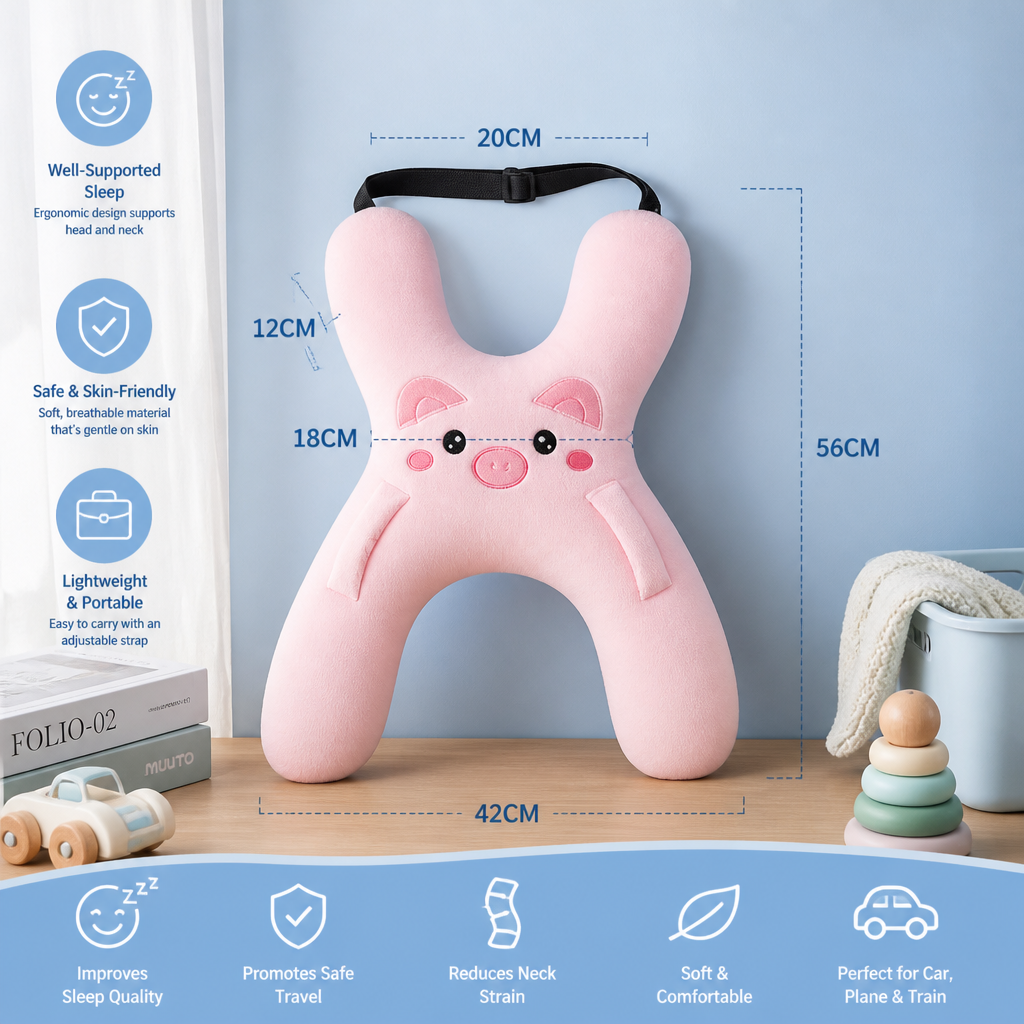 Kids Travel Sleep Support Pillow
