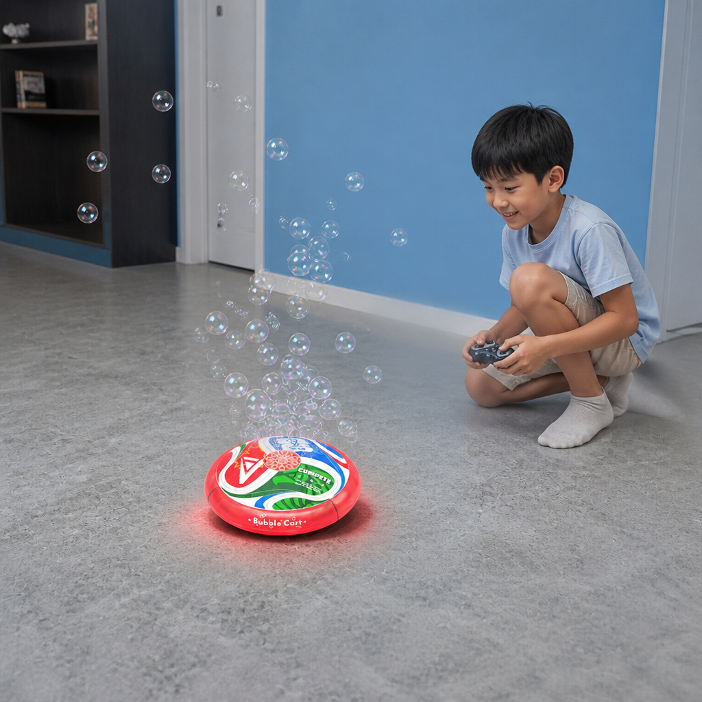 Remote Control Soccer Bubble Ball with Lights & Music