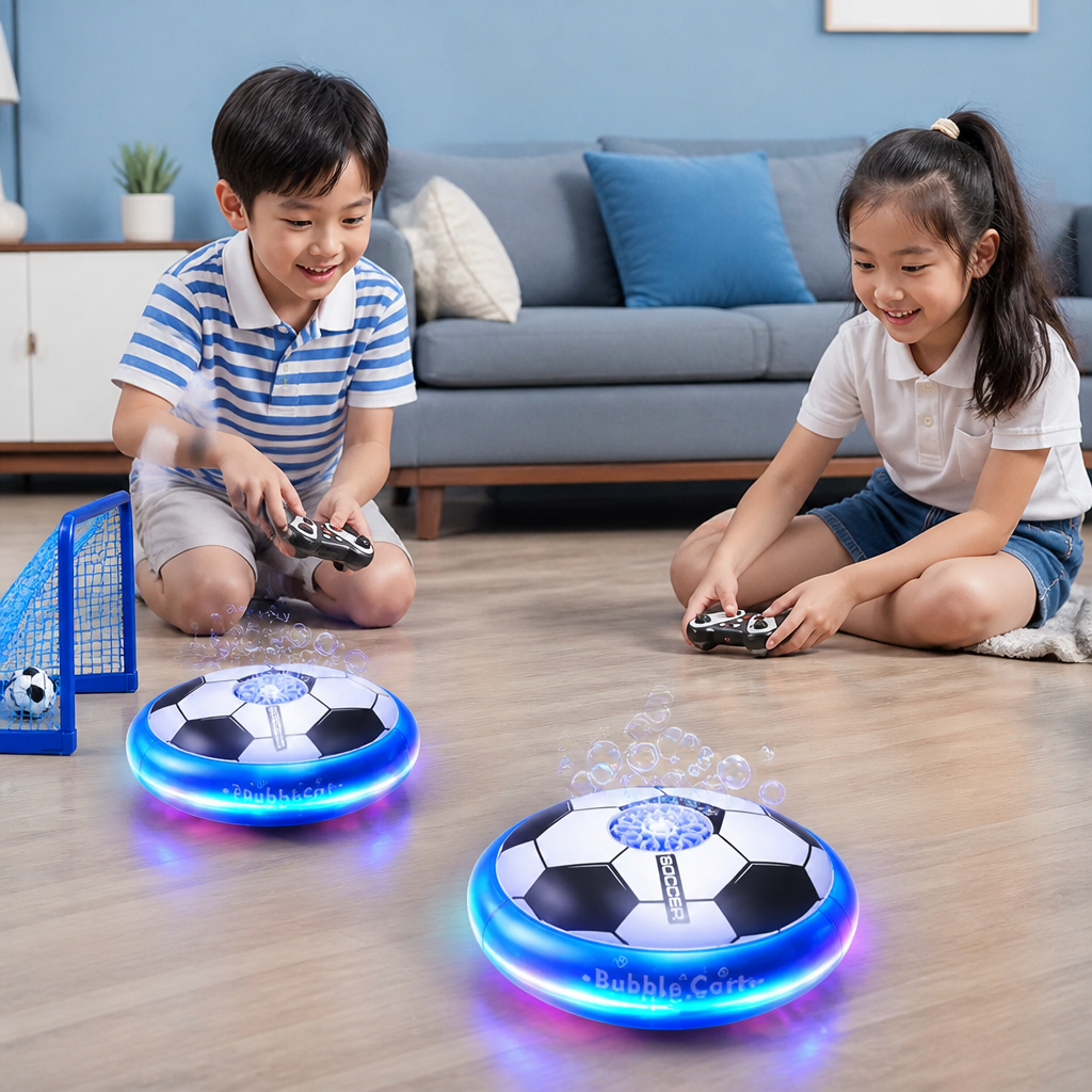 Remote Control Soccer Bubble Ball with Lights & Music