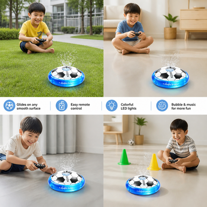 Remote Control Soccer Bubble Ball with Lights & Music