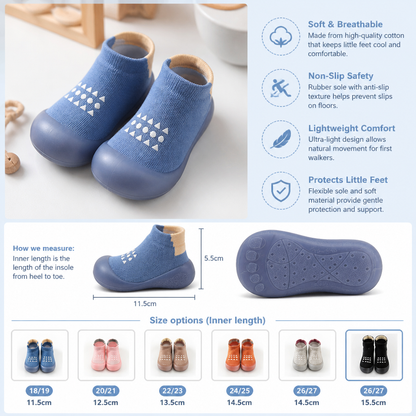 Baby Sock Shoes – Lightweight & Breathable First Walking Shoes