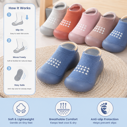 Baby Sock Shoes – Lightweight & Breathable First Walking Shoes