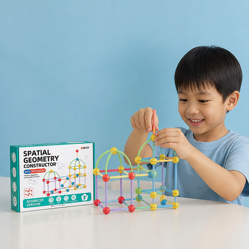 3D Geometry Building Kit – Educational Construction & Spatial Learning Toy