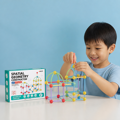 3D Geometry Building Kit – Educational Construction & Spatial Learning Toy