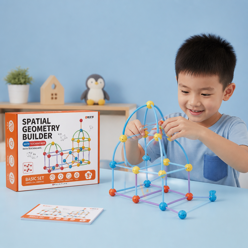 3D Geometry Building Kit – Educational Construction & Spatial Learning Toy