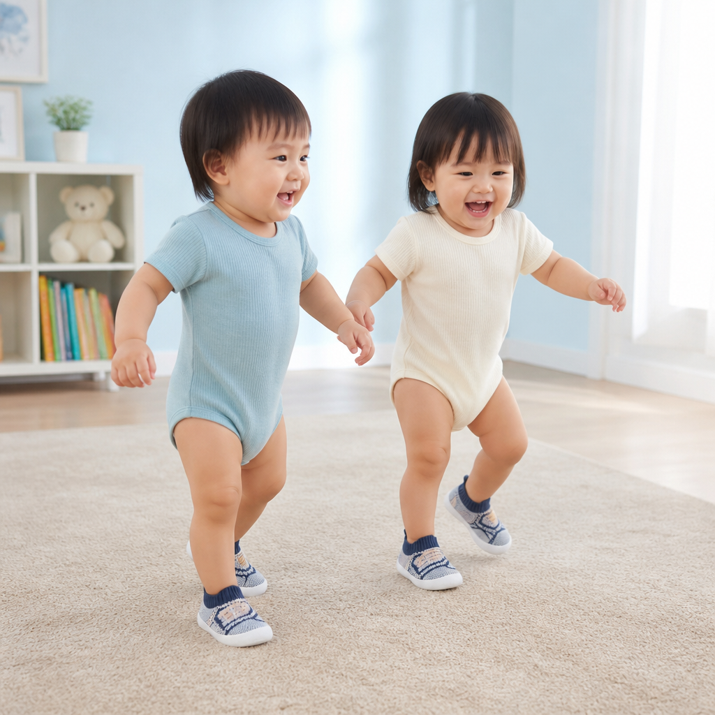 Soft Knit Anti-Slip Baby Sock Shoes for First Steps