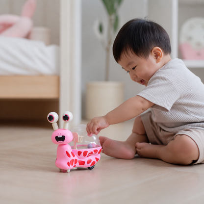 3-in-1 Moving Snail Toy with Basketball Hoop & Telescopic Eyes