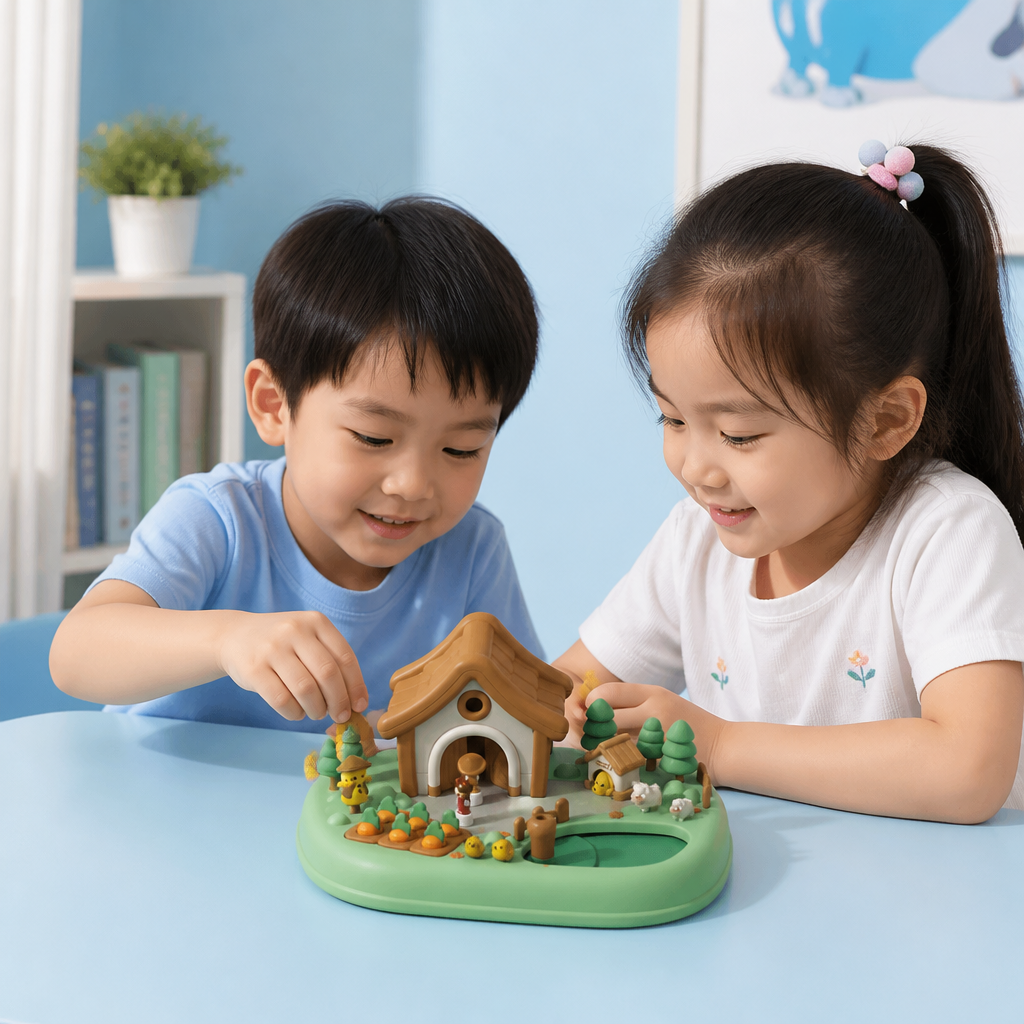 Magnetic Dream Castle & Garden Playset for Kids