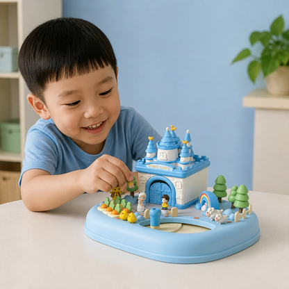 Magnetic Dream Castle & Garden Playset for Kids
