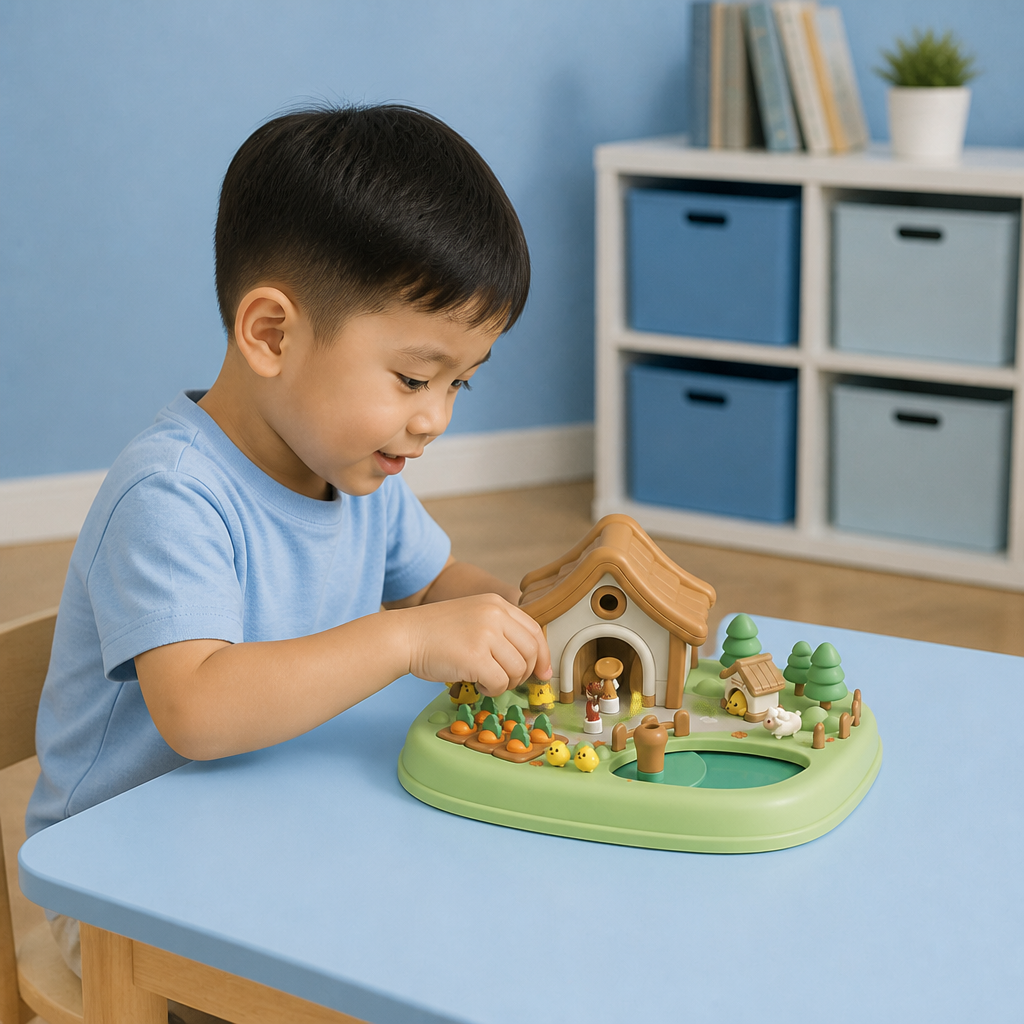 Magnetic Dream Castle & Garden Playset for Kids