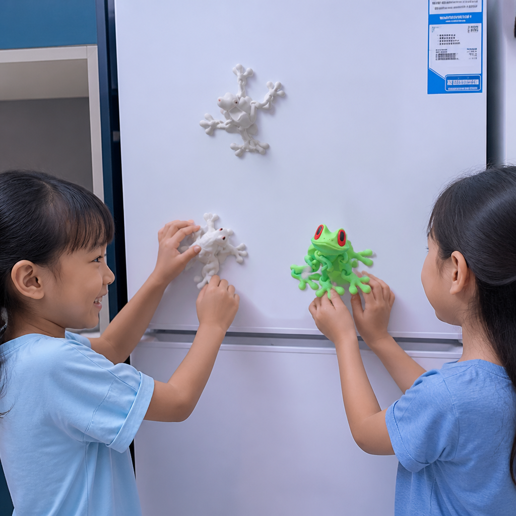 3D Printed Magnetic Flexible Frog Fidget Toy