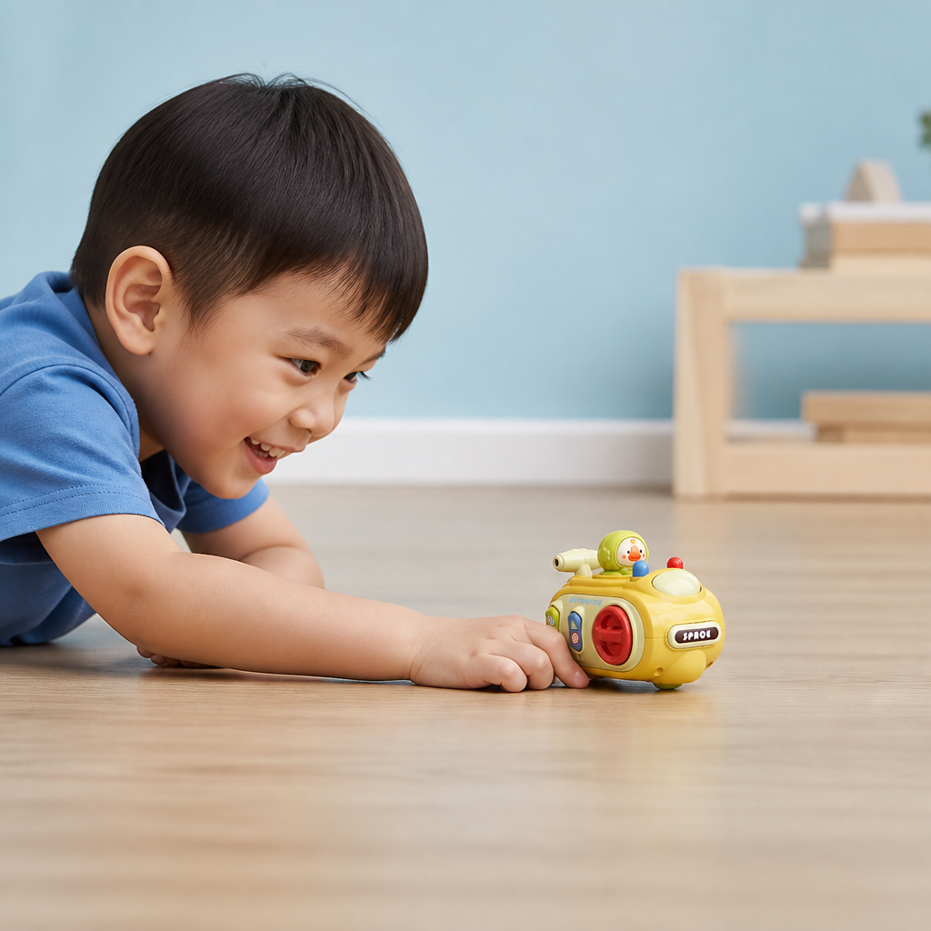 5-in-1 Press & Go Busy Car Toy for Fine Motor Skills Development