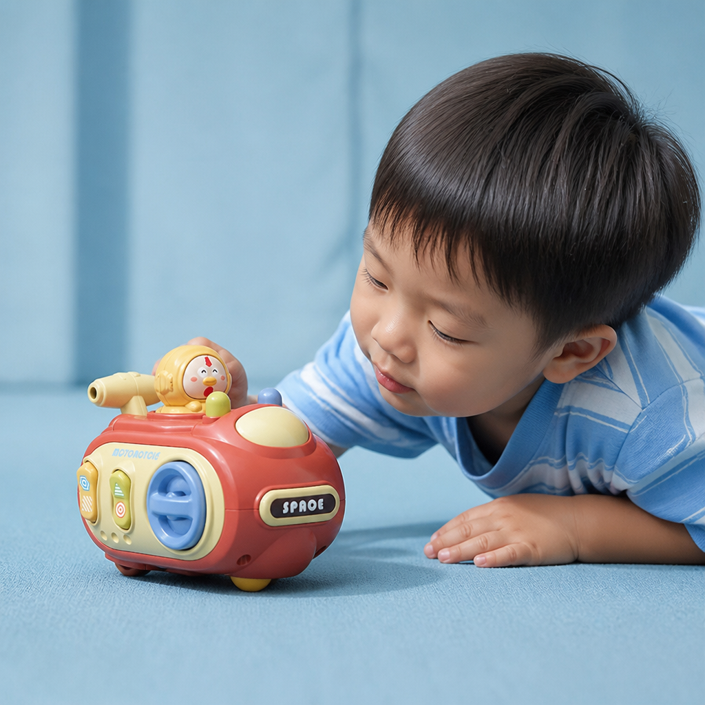 5-in-1 Press & Go Busy Car Toy for Fine Motor Skills Development