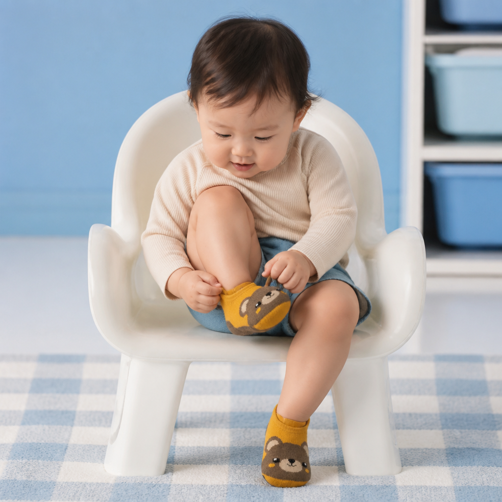 Non-Slip Cartoon Sock Shoes for Babies & Toddlers