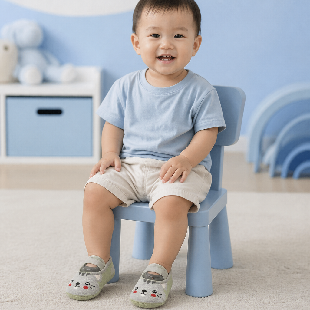Non-Slip Cartoon Sock Shoes for Babies & Toddlers