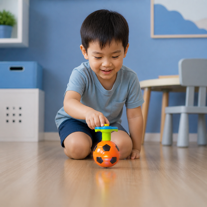 Interactive Light-Up Musical Spinning Top Toy for Kids