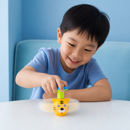 Interactive Light-Up Musical Spinning Top Toy for Kids
