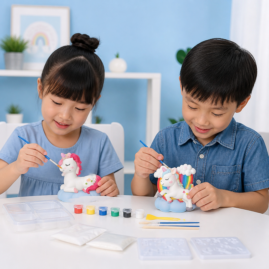 DIY Animal Plaster Painting Kit – Mold, Paint & Create Craft Set for Kids