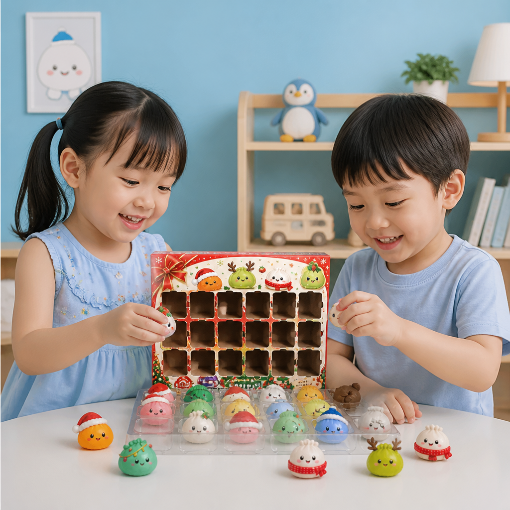 Mini Dumpling Squishy Toy Advent Calendar