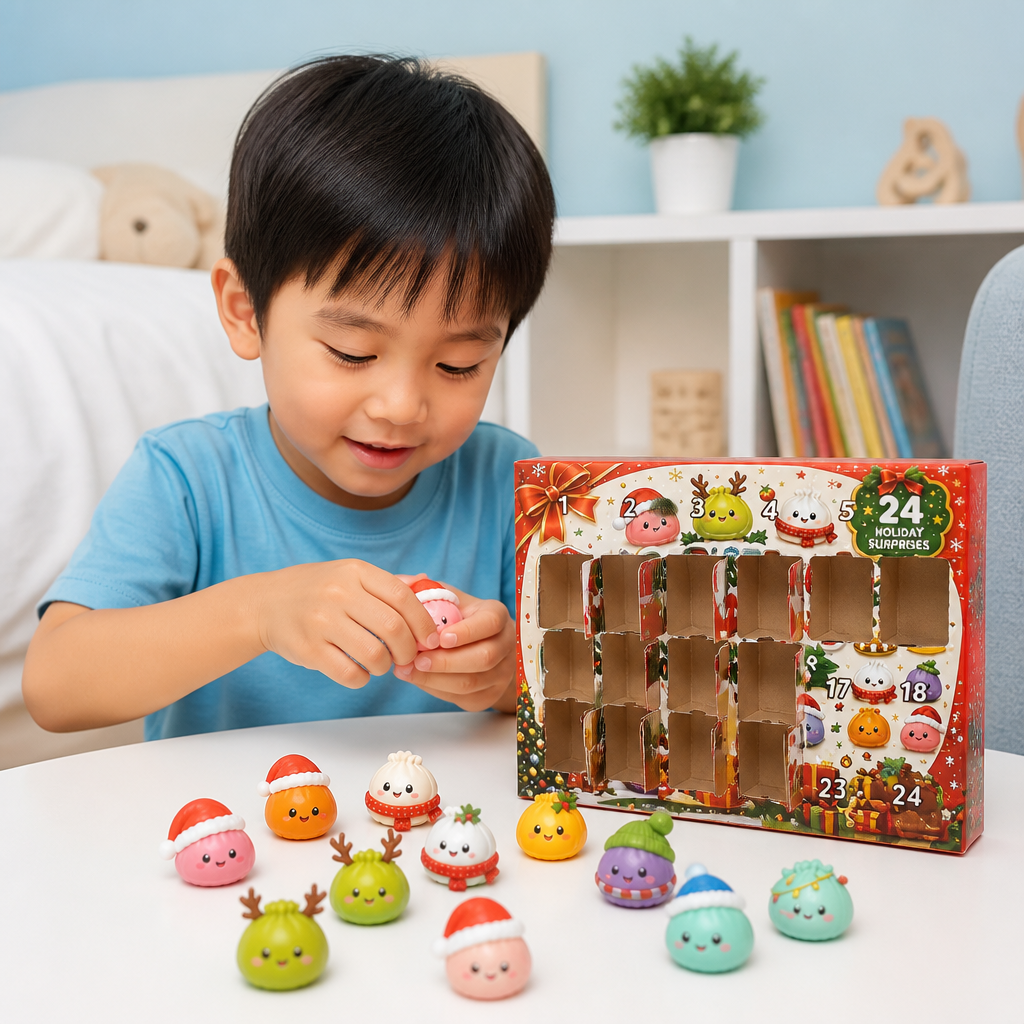 Mini Dumpling Squishy Toy Advent Calendar