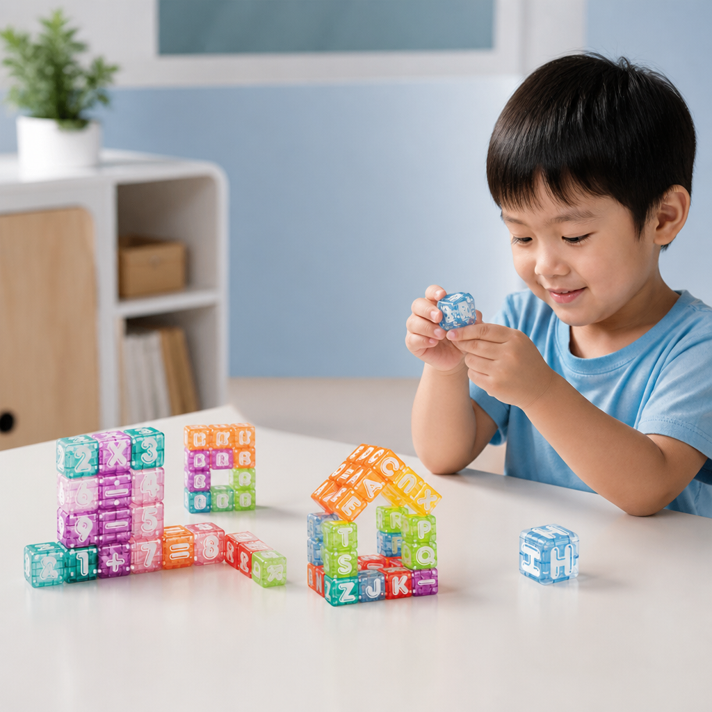 40-Piece Magnetic Letters & Numbers Learning Set – Montessori STEM Toy for Kids