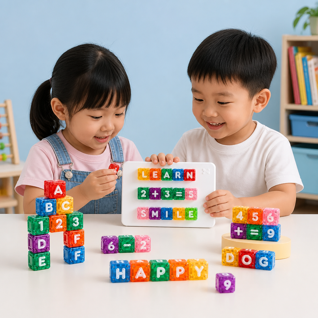 40-Piece Magnetic Letters & Numbers Learning Set – Montessori STEM Toy for Kids