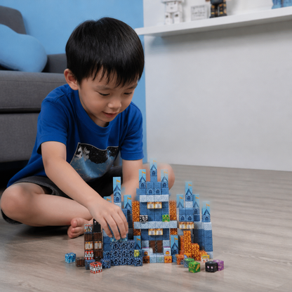 100-Piece Magnetic Building Cube Set – Montessori STEM Construction Toy for Kids