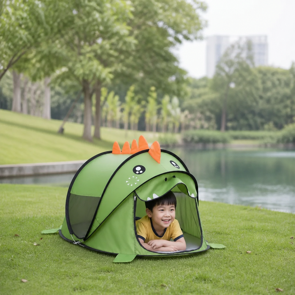 Foldable Dino Play Tent for Kids – Perfect for Warm Days & Cozy Playtime