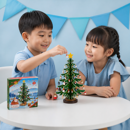 24-Day Mini Christmas Tree Ornament Advent Calendar for Kids