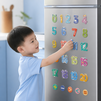 Animal Alphabet & Number Fridge Magnets – Kids’ Spelling and Learning Set