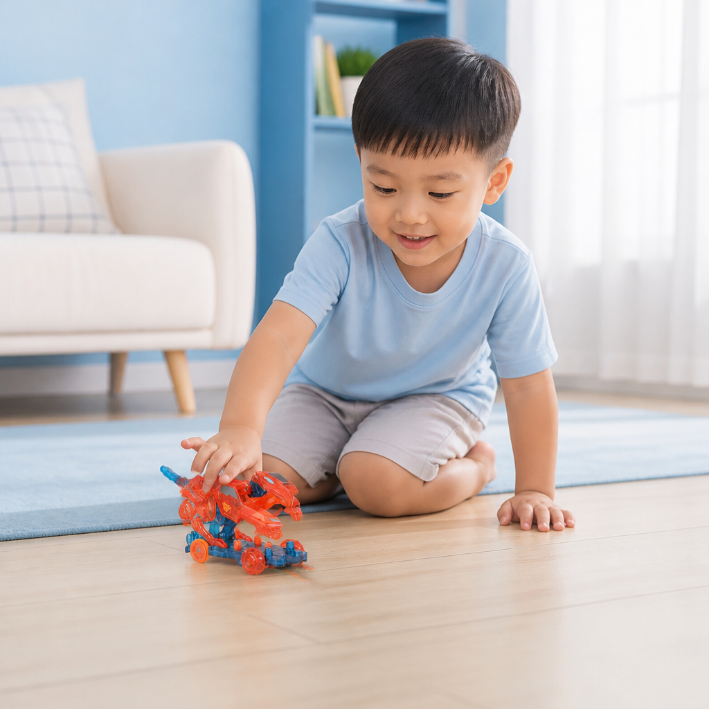 Jumping Transforming Racing Car Toy